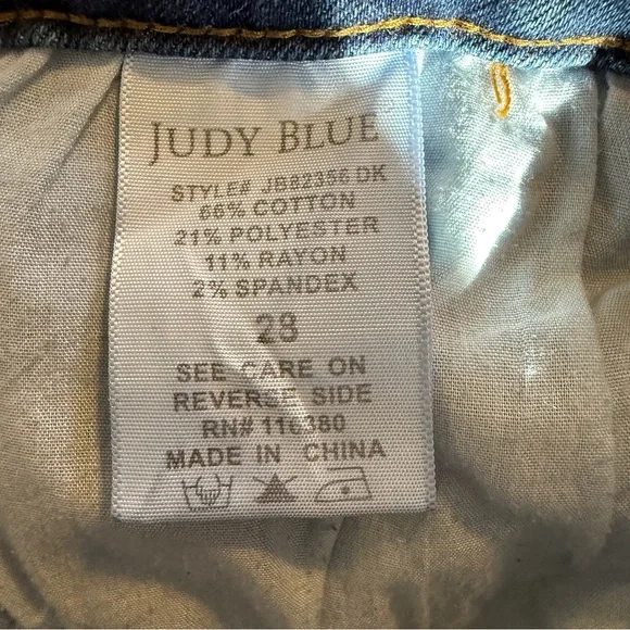 Judy Blue Women’s Straight Fit Jeans Style #82356 - Women’s Size 28 - Picture 9 of 14